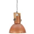 vidaXL Industriálna závesná lampa 25 W medená mangovník 42 cm okrúhla E27