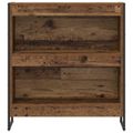vidaXL Knižnica 80 x 30 x 86,5 cm Kompozitné drevo Staré drevo