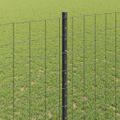 vidaXL Euro oplotenie s pilierom 10 x 1,4 m PVC potiahnutá oceľ Sivá