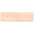 vidaXL Stolová doska 140x40x(2-6) cm neošetrený dubový masív