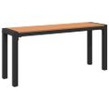 vidaXL Záhradná lavička Hnedá 100 x 28 x 45 cm Oceľ