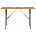 VidaXL záhradná pohovka 3-miestna s vankúšmi a stolíkom svetlosivá