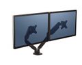 Fellowes držák monitoru Platinium 2 ramena vedle sebe Držák, VESA, stolní, pro dva monitory vedle sebe, naklápecí +85°/-15°, otácení 360°, nosnost 18kg