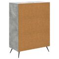 vidaXL Servírovacia skriňa Betónovo sivá 66 x 34,5 x 90 cm