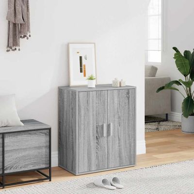 vidaXL Botník sivý dub sonoma 60x35x70 cm spracované drevo