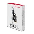 AXAGON PCEA-S2N, PCIe řadič - 2x sériový port (RS232) 250 kbps, vč. LP Radic, PCIe x1, 2x sériový port, 250kb/s, vcetne low profile záslepky