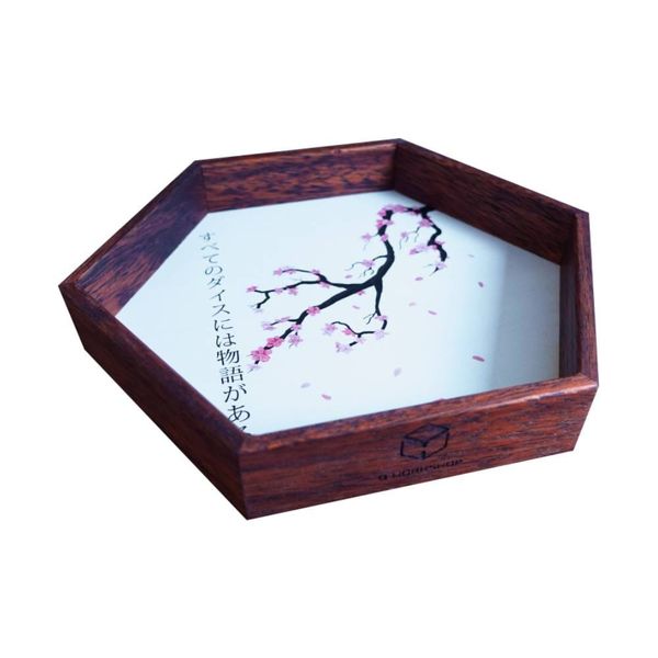 Drevený Dice Tray - Sakura