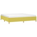 vidaXL Posteľ bez matraca zelená 200x200 cm látka