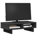 vidaXL Stojan na monitor čierny 50x27x15 cm kompozitné drevo