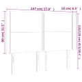 vidaXL Čelo postele s LED tmavozelené 147x16x118/128 cm zamat