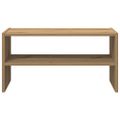 vidaXL Regál na topánky stohovateľné dub artisan 60x30x30,5 cm
