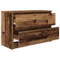 vidaXL TV skrinka lesklá staré drevo 80x35x54 cm spracované drevo