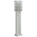 vidaXL Vonkajšia stojaca lampa senzor strieborná 60cm nehrdzavej. oceľ