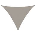 vidaXL Slnečná plachta 160 g/m² trojuholníková svetlosivá 4x4x5,8 m HDPE