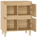 vidaXL Komoda dub sonoma 60x35x70 cm spracované drevo
