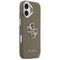 Guess Grained Big 4G Classic Logo puzdro pre iPhone 17 hnedá