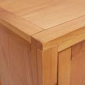 vidaXL Skrinkový s dverami Hnedá 80 x 35 x 95 cm Masívne dubové drevo