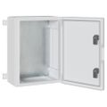 vidaXL Ovládacia skriňa Sivá 37 x 19,5 x 40 cm ABS plast