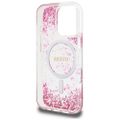 Puzdro Guess HC Resin Bottom Glitter pre iPhone 16 Pro Max MagSafe ružové