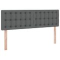 vidaXL Postel s úložným prostorem a matrací Tmavo šedá 140 x 190 cm