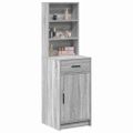 vidaXL Highboard Sivý Sonoma 41 x 40 x 135 cm Kompozitné drevo