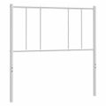 vidaXL Kovové náhradné čelo postele biele 90 cm