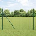 vidaXL Euro plotový základ 10 x 1,5 m PVC potiahnutá oceľ Zelená