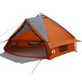vidaXL Teepee stan pre 8 osôb 8 osoba Šedá a oranžová