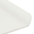 vidaXL Závesná polica 4 ks Biely 80 x 9 x 2,5 cm Oceľ