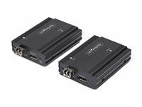 Startech DisplayPort KVM Console Extender Over Fiber Optic, 4K 60Hz - Video/audio/USB extendér - DisplayPort - až 300 m - kompatibilný s TAA