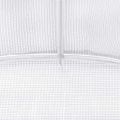 vidaXL Fóliovník s oceľovým rámom biely 32 m² 16x2x2 m