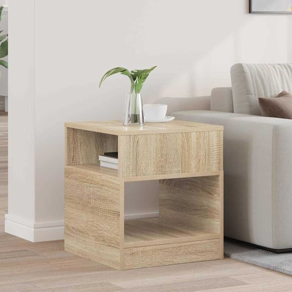 vidaXL Koncový stôl Sonoma dub 40,5 x 40 x 45 cm Kompozitné drevo