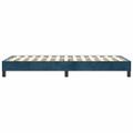vidaXL Posteľný rám s boxspringom tmavomodrý 80x200 cm zamat