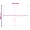 vidaXL Slnečná plachta Žltá a biela 5 x 4 m 100% polyester Oxford