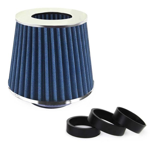 Kuželový vzduchový filter Modrý + 3 adaptéry