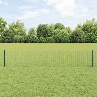 vidaXL Zabudovaný plotový stĺpik 5 ks Zelená 80 cm