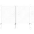 vidaXL Sieťový plot s stĺpom 10 x 1,4 m PVC potiahnutá oceľ Sivá