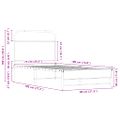 vidaXL Posteľný rám bez matraca 75x190 cm dub sonoma kompozitné drevo