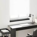 vidaXL Parapetné dosky Čierne s drevenou textúrou 80 x 15 x 4,5 cm PVC