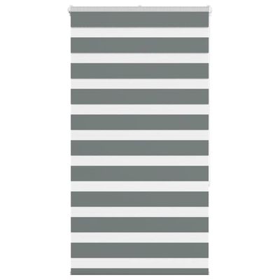 vidaXL Zebra roleta tmavošedá 70x150 cm šírka látky 65,9 cm polyester