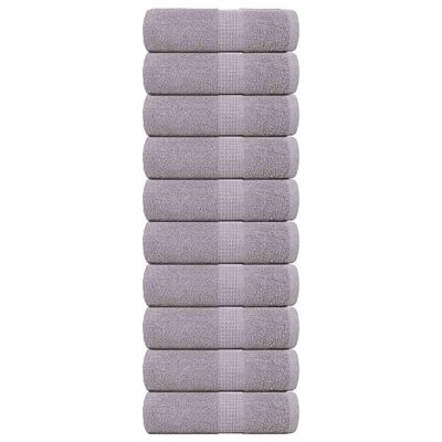 vidaXL Utierky na umývanie FROGN 10 ks sivé 30x30 cm 360 g/m²