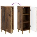 vidaXL Servírovacia skriňa Staré drevo 33 x 34,5 x 90 cm