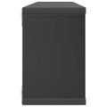 vidaXL Nástenné police 4 ks, sivé 60x15x23 cm, kompozitné drevo