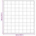 vidaXL Prikrývka na celý rok 200 x 240 cm 300 gsm Čierna