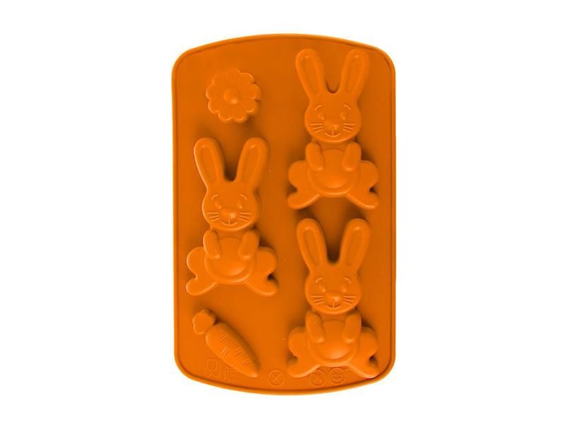 Forma na pečenie zajačikov ORION 21x13,5x1,5cm Orange
