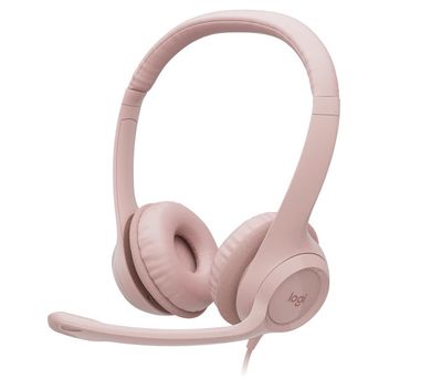Náhl. sada Logitech Stereo USB Headset H390, ružová