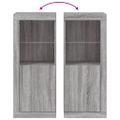 vidaXL Komoda s LED svetlami sivá sonoma 41x37x100 cm