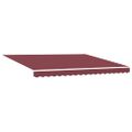 vidaXL Ručne zaťahovacia markíza s LED burgundská 400x300 cm