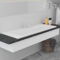 vidaXL Vstavané umývadlo 101x39,5x18,5 cm, keramika, biele