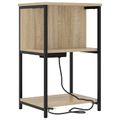 vidaXL Nočný stolík 2 ks Sonoma dub 38 x 31 x 61 cm Kompozitné drevo